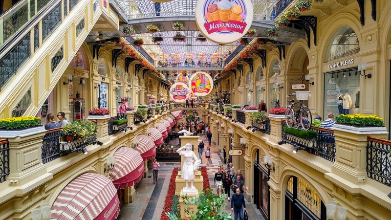 GUM Department store in Moscow, Russia