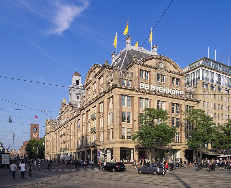 De Bijenkorf department store in Amsterdam