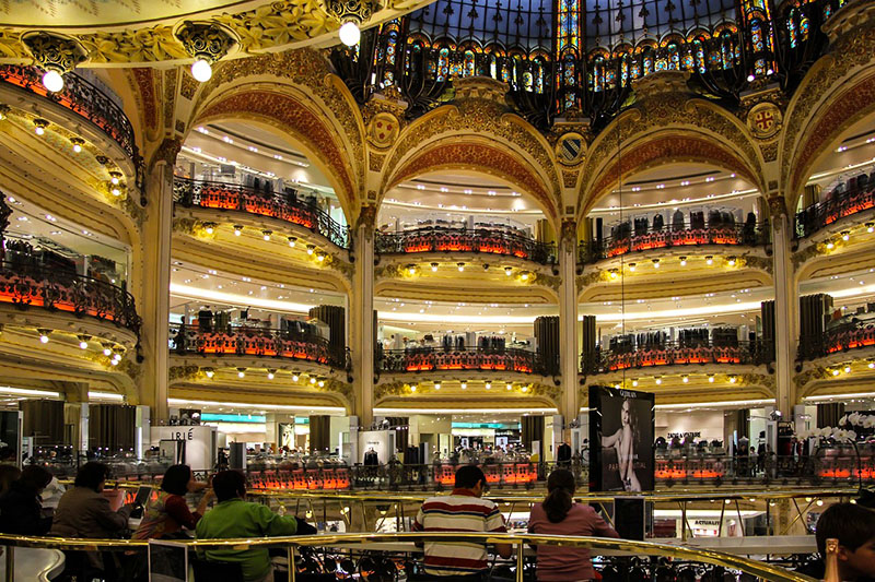 Inside Galeries Lafayette, Paris